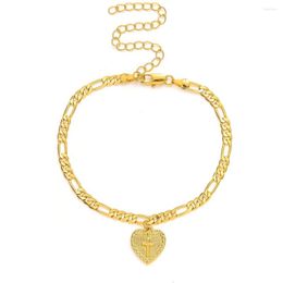 Charm Bracelets 21cm 5cm Gold Link Chain With Pendant For Man Women Colour Flat Donot Fade Jewellery Wedding Party Gifts