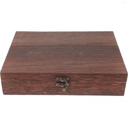 Gift Wrap Treasure Case Small Storage Container Wooden Boxes Hinged Lid Unfinished Lock Handmade Rustic Jewelry