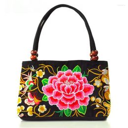 Waist Bags Fashion Embroidery Women Small Handbags National Floral Embroidered Lady Top-handle Single-layer Beading Carrier