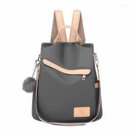 School Bags Korean Version Women Backpack Fashion Simple Anti-theft Travel Single Shoulder Portable Oxford Cloth