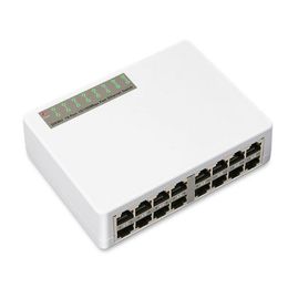 Switches 16 Ports Fast Ethernet LAN RJ45 Vlan 10/100Mbps Network Switch Switcher Hub Desktop PC