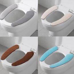 Toilet Seat Covers Universal Thick Cover Soft Cushion O-shaped Warmer WC Closestool Mat Bathroom Accessories