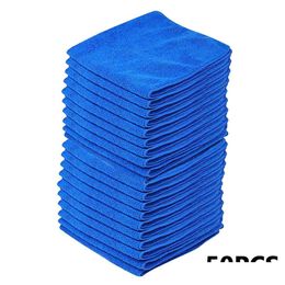 Cleaning Cloths 50Pcs Soft Household Cloth Duster Car Washing Glass Home Tools Micro Fiber Towel Drop Delivery Garden Housekee Organi Dhbsa