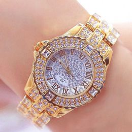 Diamond Luxury Brand Dress Crystal Watch Quartz Elegant Gold Women's Reloj Muji Good 2019 G230529