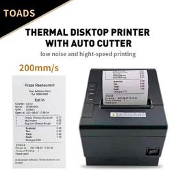 Printers New Arrived 80mm Auto Cutter Thermal Receipt Printer POS Printer With USB/Ethernet/Bluetoot/WIFI For Hotel/Kitchen/Restaurant