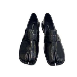 Scarpe eleganti Flat Round Split Toe Shallow Women Single Shoe Slip On Slingback Mule Leather Soft Loafer 220622