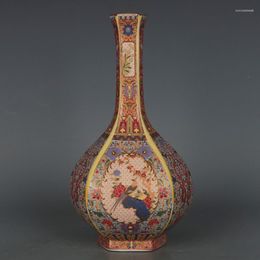 Vases Antiques Vase Decoration Home Decor Antique Porcelain Daqing Yongzheng Enamel Flower And Bird Gallbladder Garden