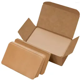 Gift Wrap 300pcs Blank Business Cards Portable Note Learning Flash Kraft Paper Small