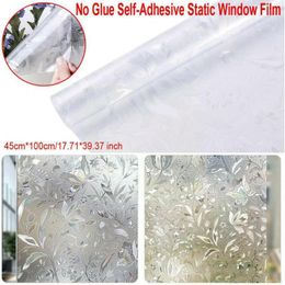 Window Stickers Pc Film 3d Static Decoration Self Adhesive Heat Insulation Blocking Uv Glass Privac J1p0