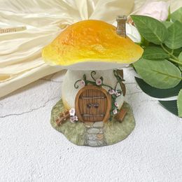 Decorative Figurines Creative Mini House Decoration Micro-Landscape Model Resin Bonsai Home Life Pastoral Day Gift