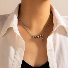 Pendant Necklaces Boho Cross Chokers Necklace For Women Simple Chain Collares Party Jewelry Accessories 14968