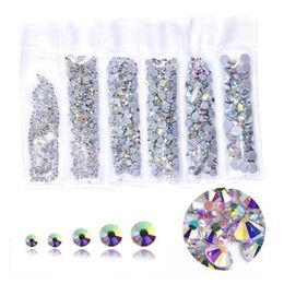 1368pcs mixed size Colour hot drill glass Rhinestone