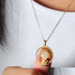 Pendant Necklaces Religious Accessories Sakyamuni Necklace For Women Buddhist Jewellery Drop Delivery Pendants Dh7Nl