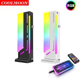 Cooling COOLMOON CMGH2 Vertical GPU Stand Cooling Support Colourful 5V ARGB Bracket Computer Graphics Video Card Holder with Controller