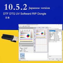 Accessories 10.5.2 DTF UV RIP Print Roll Software USB Dongle Supports L1800 L805 R1390 P600 2400 7890 Printer Custom White Color Ink 10.3