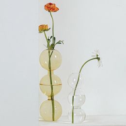 Vases Glass For Party Table Centerpieces Nordic Dry Flower Vase Decorative Containers Hydroponics Plants Home Decoration