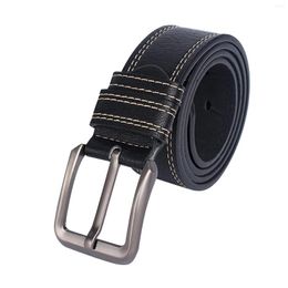 Belts Men's Imitation Leather Belt Needle Buckle Casual Piano Adjustable For Men Thick Wide