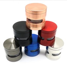 Smoking Pipes Wholesale of new 62mm four layer zinc alloy side three hole cigarette grinders, cigarette grinders, cigarette sets