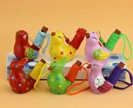 Whistle Spotted Bird Warbler Ceramic Water-Activated Chirping Sound Home Decor Educational Toy For Kids