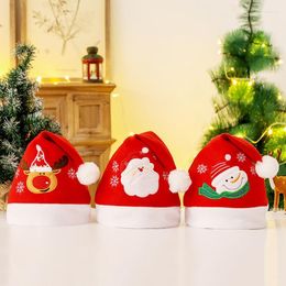 Berets Snowman Christmas Hat Santa Xmas For Adult Boy Girl Family Gatherings Costume Party Holiday D08E