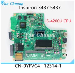 Motherboard CN0YFVC4 0YFVC4 For DELL Inspiron 3437 5437 Laptop motherboard 123141 Mainboard SR170 i54200U CPU GT740M 2G DDR3 tested OK