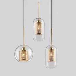 Pendant Lamps Nordic Lights Glass Hanging Lamp Kitchen Light Fixtures Dining Room Hanglamp Bedroom Bedside Luminaire