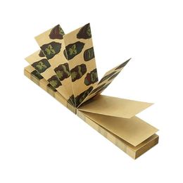 Accessories Rolling Star Box Brown Natural Perforated Smoking Paper Philtre Tip Tips 50 Booklet Drop Delivery Home Garden Household Su Dhhoy