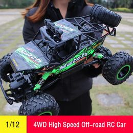 1/12 Large RC Car 4WD Remote Control High Speed Vehicle 2.4G Electric RC Toys Monster Truck Buggy Off-Road Toy Kids Amazing Gift