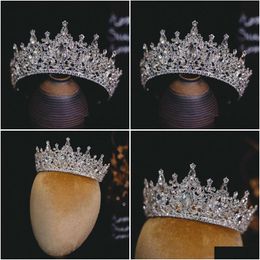 Headpieces Super Flash Rhinestone Bridal Crown With Makeup P Ography Dress Wedding Birthday Sample Accessories Wholesale Drop Delive Dhmfj