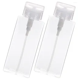 Nail Gel 2Pcs Polish Remover Bottle Jar Makeup Dispenser