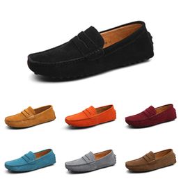 Casual shoes men Black Brown Red Blue Orange Dark Green Grey Yellow mens trainers outdoor sports sneakers color48