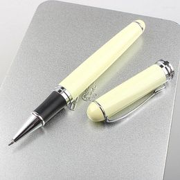 Jinhao Ivory Rollerball Pen Silver Clip High Quality Metal Ballpoint Pens Luxury Business Writing Signing School Office Supp