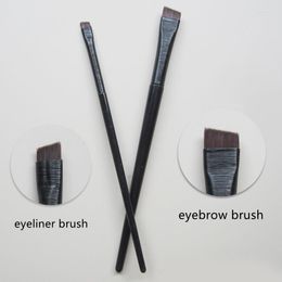 Makeup Brushes Single Brush Eyeliner Eye Linerbrush Flat Blade Head Bevel Very Fine Eyebrow