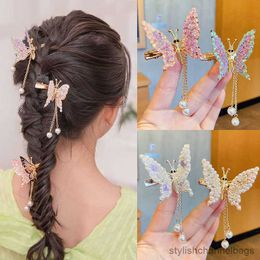 Other New Cute Moving Butterfly Hairpin Girls Tassel Barrettes Hair Shaking Move Wing Top clip Clip Jewellery