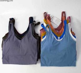 lu-20 U Back Yoga Align Tank Tops Gym Clothes Women Casual Running Nude Sports Bra Fitness Beautiful Underwear Vest Shirt