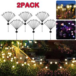 Garden Led 2/1packs Lamp Decoration Light Fireworks Floor Solar Waterproof Firefly Lawn Outdoor Home Lights