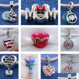 Charm Bracelets The 925 Sterling Sier Bead Family Tree Mother Unlimited Love Hanging Decoration Is Suitable For Primitive Pandora Br Dhtt6