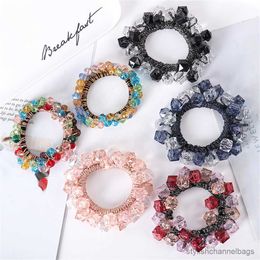 Other New Pearl Hair Ties Scrunchies Crystal Elastic Hairband Hair Rope Ponytail Holders Rubber Hair For Women