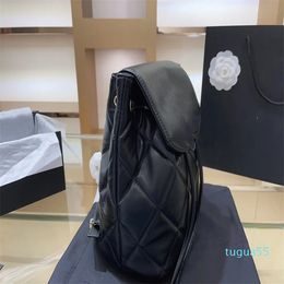 summer backpack classic designer bag fashion lambskin material embroidery logo backpack travel bag daily commuting bag