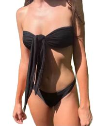 Swim Wear Women's Bikini Light-transmitting Opaque Beach Bath Sunbathing Tanning No Sun Marks Breathab Strap Bikini Ladies Swimsuit New AA230529