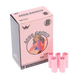 Accessories 50Pcs Set Boxed Cute Lady Hornet Disposable Philtre Rolling Pink Paper Tobacco Smoking For Drop Delivery Home Garden Hous Dhq85