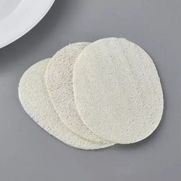 100pcs Natural Loofah Sponge Bath Shower Body Exfoliator Pads With Hanging Cotton Rope household E0529