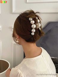 Other New style exaggerated large beads hair clip large make-up hair styling hairpin female hair pearl hair