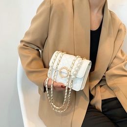 Evening Bags Summer Mini Small Handbags 2023 Tide Pearl Chain Women's Bag Versatile White Single Shoulder Crossbody Handbag