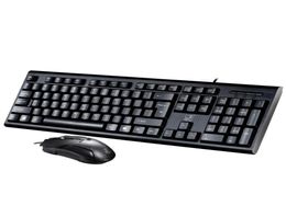 Conjunto de mouse e teclado USB com fio à prova d'água de alta sensibilidade, teclados e mouses para jogos de escritório 3601686