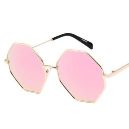 Sunglasses Unique Polygon Metal Frame Women Men Gold Silver Sun Glasses Fashion Outdoor UV400 Shades 2023 Eyewear