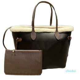 2023-Luxurys Designers Shopping Bags Black Shoulder Handbag Messenger Women Totes Fashion Vintage Handbags Printed Leather Crossbody Clutch Purse Wallet