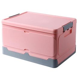 Storage Boxes Bins Foldable Box Sundries Book With Lid Home Dorm Room Car Collapsible Organiser Drop Delivery Garden Housekee Organ Dh2St