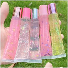 Packing Bottles 10Ml 15Ml 20Ml Empty Lip Gloss Tubes Lipgloss Containers Refillable Soft Clear Squezze Tube For Diy Balm Cosmetic Dr Dhsm8