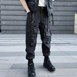 Men's Pants Men's Fashion Oversized Hip Hop Joggers Hi Street Techwear Cargo With Functional Pockets Streetwear Tactical Trousers